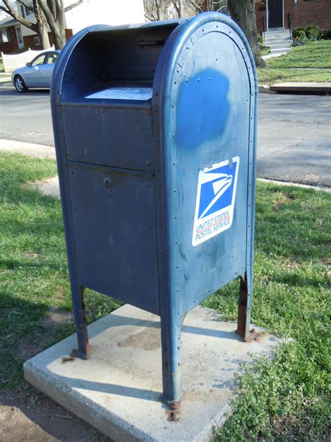 blue metal post office box lakeside collection|blue mailbox locations.